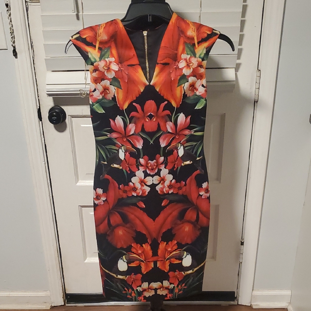 Ted Baker Vibrant Floral Midi Dress